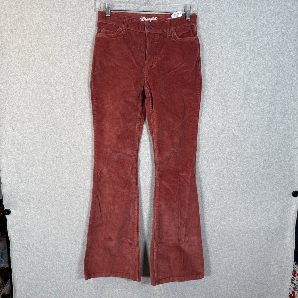 Wrangler‎ Maroon Red Corduroy Flare Pants Kids Girls Western Festival Flare 14